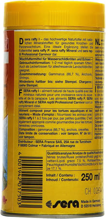 Raffy I Nature 250 ml Kaplumbağa Yemi