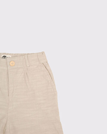 Genç Unisex Keten Şort