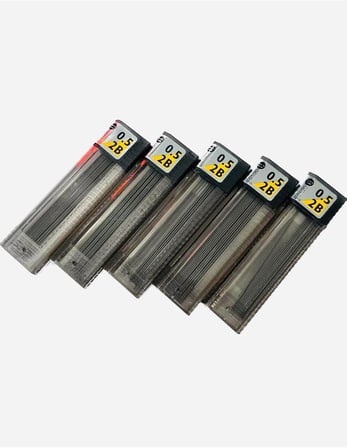 Tombow Kalem Ucu 0.5mm 2B, 5 Tüplük Set, 60mm Uzunluk