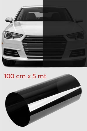 Cam Filmi Siyah Amerikan Çizilmez Koyu ton 100 cm x 5 metre