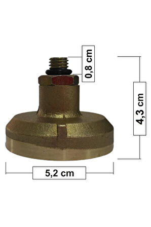 Avrupa Tip Lpg Dolum Başlığı Aparatı (4,3 Cm Erkek)