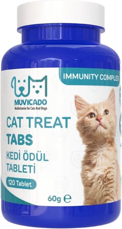 Immunity Kedi Köpek Ödül Tableti Kedi Bağışıklık Sistemi Güçlendirici Tablet Beta Glukan