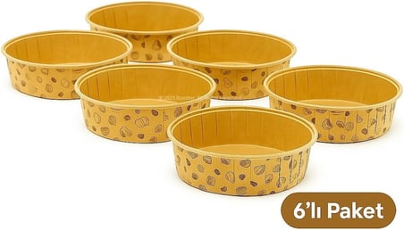 Busstier Yuvarlak Yağlı Kağıt Büyük Kek Kalıbı Uyumlu Fırın Kullanımına Uygun 17 cm Pişirme Kağıdı Isıya Dayanıklı Sızdırmaz Gres Kağıdı Kek Kurabiye İçin