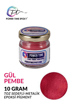 Sedefli Metalik Toz Pigment Boya / Gül Pembe / Epoksi Için 10 GRAM