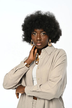 KADIN OVERSİZE DÜZ GÖMLEK