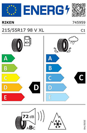 RIKEN 215/55R17 98V XL SNOW 2024 KIŞ LASTİĞİ