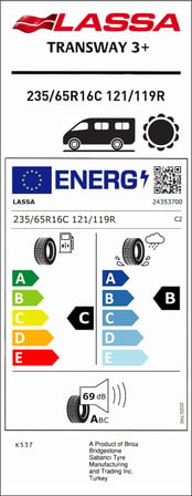 Lassa Tranway 3+ 235/65R16 C 121/119R Yaz Lastiği - 2026