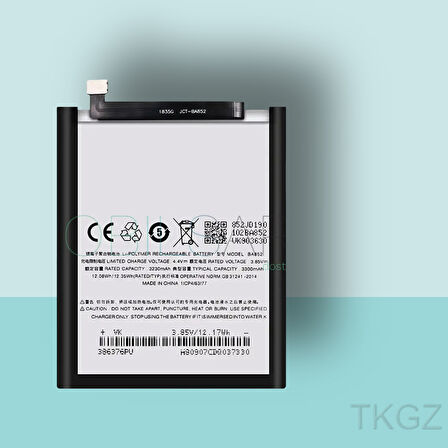 Tkgz - MEIZU 8X Batarya Pil Orijinal Sıfır