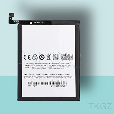 Tkgz - MEIZU M M6T Batarya Pil Orijinal Sıfır