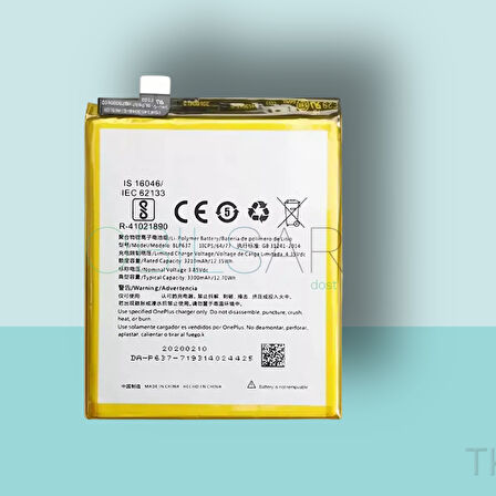 Tkgz - ONEPLUS 5T Batarya Pil Orijinal Sıfır