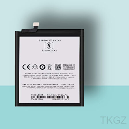 Tkgz- MEIZU NOTE 8 Batarya Pil Orijinal Sıfır