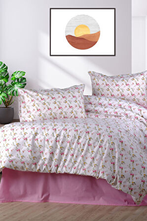 Aytunç Çiçek %100 Pamuklu Tek Kişilik Nevresim Takımı 160x220 cm