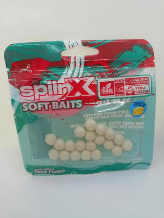 SpiinX Soft Baits Peynir Aromalı Alabalık Hazır Top Yem 10mm/20 Adet(Bread)
