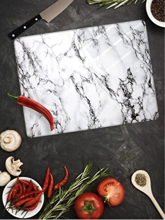 Mermer desenli doğrama camı 