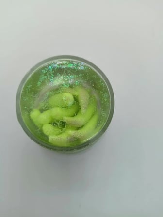 Renat Trout Bait Peynirli Silikon Kurtçuk Alabalık Yemi – Küf Yeşili