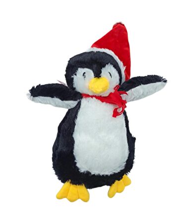 Peluş Penguen Oyuncak Şapkalı Peluş Sevimli Penguen 30cm.