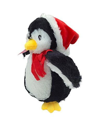 Peluş Penguen Oyuncak Şapkalı Peluş Sevimli Penguen 30cm.