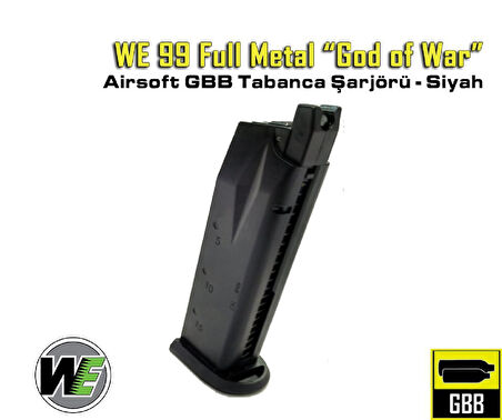 WE Walther P99 Siyah GAS Airsoft Tabanca Şarjörü