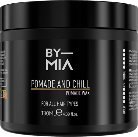BY MIA Pomade and Chill, Parlak Görünüm, Esnek Tutuş, Erkekler ve Kadınlar için Saç Vaksı 130 ml