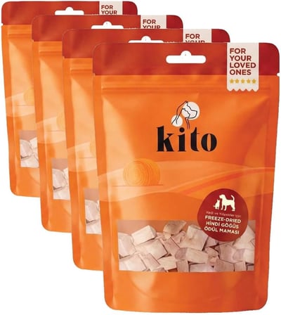 Freeze Dried Hindi Göğüs Köpek Ödül Maması%100 Doğal, Glutensiz 30 gr(Dog Treat)
