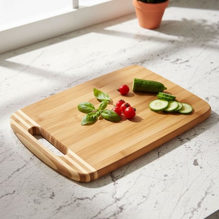 Bambu Kesme Tahtası Antibakteriel Yıkanabilir Doğrama Tahtası Dikdörtgen 34x24CM | Antibakteriyel ve Yıkanabilir Bambu Kesme Tahtası - Hijyenik ve Dayanıklı Doğrama İşleriniz için İdeal