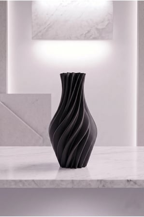 Suna Vazo 20 cm - Sarmal Dekoratif Vazo, Kuru Çiçek Pampas Otu için Salon Konsol Sehpa Süsü, Ev Dekorasyon Hediyelik | Ahenk Tasarım