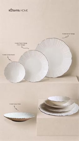 Timeless Elegance Yemek Takımı 24 Parça Gerçek Gümüş Lüks Modern