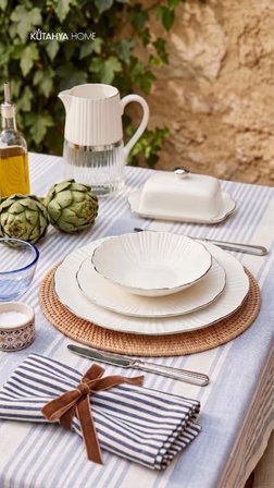Timeless Elegance Yemek Takımı 24 Parça Gerçek Gümüş Lüks Modern