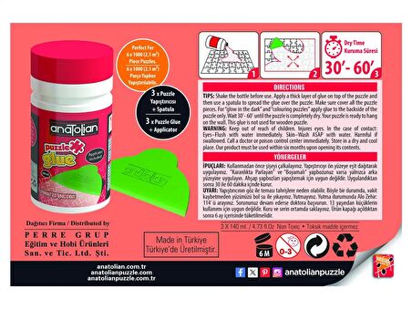 Anatolian 3'lü Sıvı Puzzle Yapıştırıcı (3 x 140 ml.) 9005