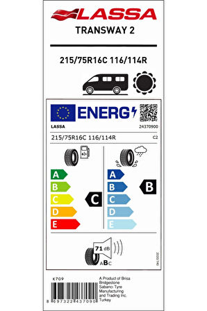 215/75R16C 116/114Q TRANSWAY 2 (10PR)