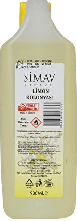 Karışık 80 Derece Pet Şişe 900 ml 3 Adet Kolonya