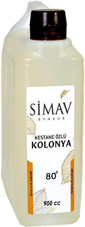 SİMAV Kestane Özlü ve Termal Sulu Kolonya 2'li Set 900ml + 200ml