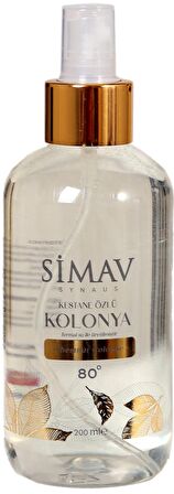 SİMAV Kestane Özlü ve Termal Sulu Kolonya 2'li Set 900ml + 200ml