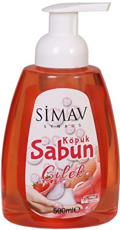 SİMAV Termal Sulu Çilek Özlü Köpük Sabun Seti 2'li - 5 Lt + 500 ml