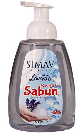 SİMAV Termal Sulu Lavanta Özlü Köpük Sabun Seti 2'li - 5 Lt + 500 ml