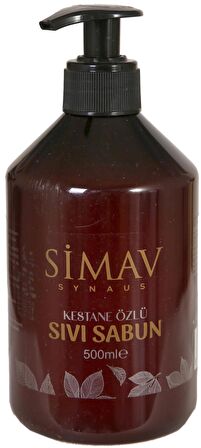 SİMAV Kestane Özlü ve Termal Sulu Sıvı Sabun 2'li Set - 4 Lt + 500 ml