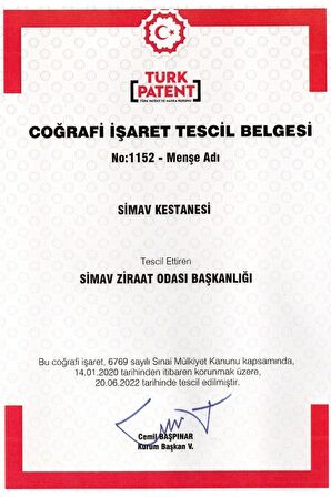 Doğal Gelsin Coğrafi İşaretli Meşhur Simav Kestanesi (Büyük Boy) - 1 Kg