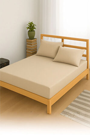 Adelya Gri Lastikli Çarşaf Takımı (YASTIK KILIFLI) Tek Kişilik Veya Çift Kişilik