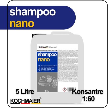 Nano Cilalı Oto Şampuanı – 1:60 Konsantre pH Nötr – Seramik Kaplama ve PPF Uyumlu, Nano Teknoloji Lotus Etkisi, Kostiksiz Profesyonel Araç Yıkama Şampuanı (5 Litre/Kg)