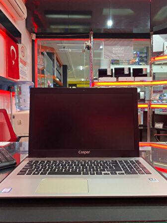 CASPER NİRVANA F650.8550-8D55P-G-F  İ7-8550U 8GB RAM 240GB SSD 2GB NVİDİA MX130 15.6 WİN 11 