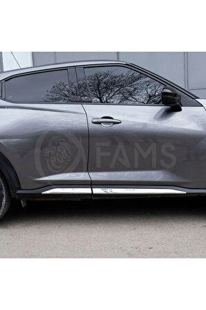 Nissan Juke Krom Yan Kapı Çıtası 2022 Üzeri 4 Parça Paslanmaz Çelik