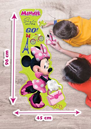 KS Puzzle Minnie Mouse Disney 5+ Yaş Büyük Boy Puzzle 52 Parça