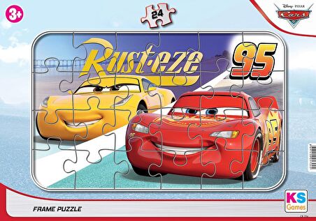 Cars, Angry Bırds, Sonic 3 lü Frame Puzzle/Yapboz Set