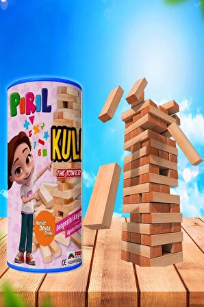 Redka Pırıl Ahşap Kule Oyunu (Denge Oyunu) Jenga