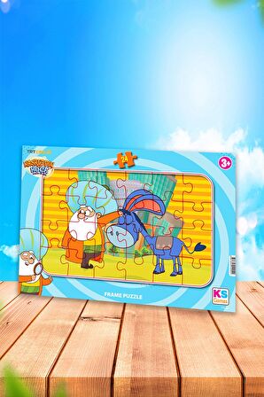 Ks Games Nasrettin Hoca Zaman Yolcusu 24 parça Frame Puzzle/Yapboz