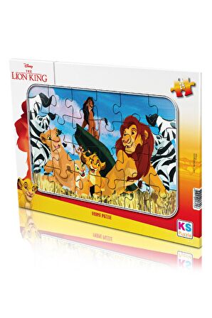 Aslan Kral ve Cars (Şimşek Mc queen) 24 parça 2 li Puzzle/Yapboz