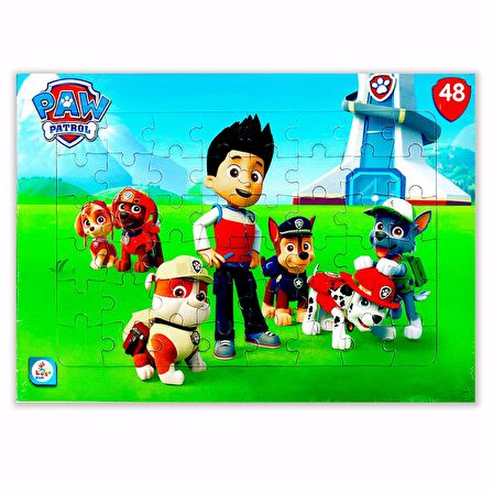 Paw Patrol Ryder ve Arkadaşları 2 li Puzzle Yapboz Set (24+48parça)