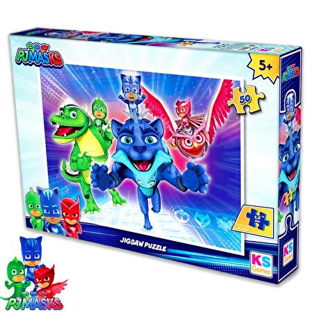 Ks Games Pj Masks (Pijamaskeliler) 50 parça Yapboz Puzzle/Jigsaw