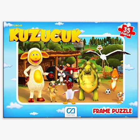 Ks Games Kuzucuk ve Doru 24+35 parça 2 li Frame Puzzle/Yapboz Set