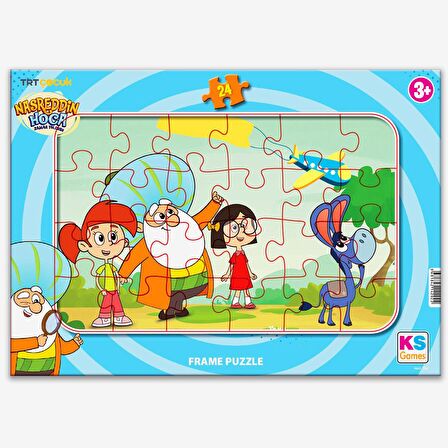 Ks Games Nasreddin Hoca ve Doru 24 parça 2 li Puzzle/Yapboz Set